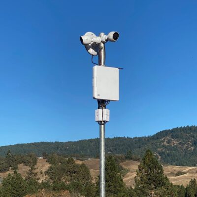 Typical pole mounted camera installation